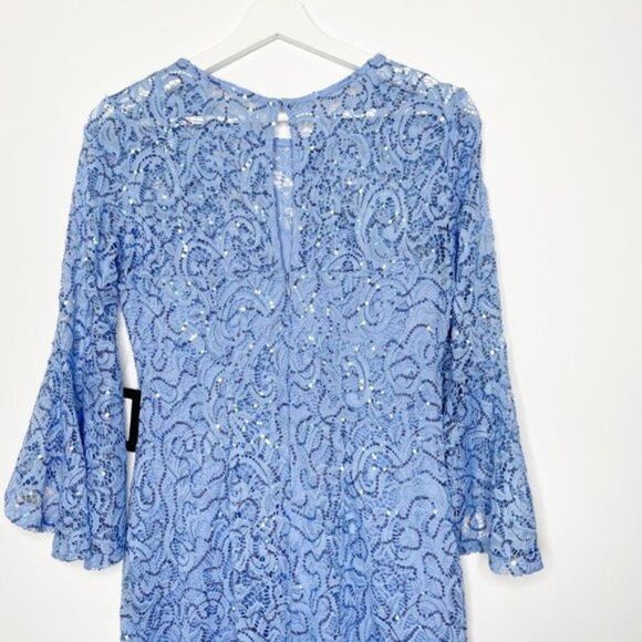 MARINA Sequin Blue Dress  - Picture 5 of 13